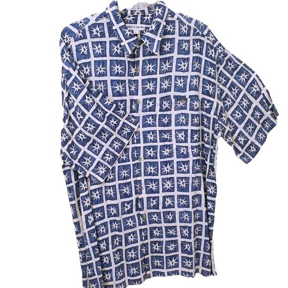 Lot of 2 Vintage 80s Pierre Cardin Shirts Button-up Men-XL Pocket SS Cott/Rayon - Picture 7 of 11